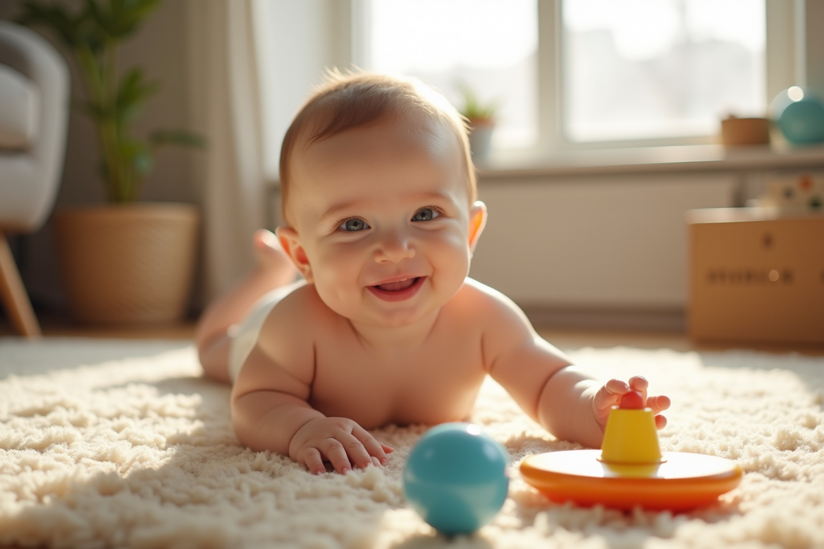Développement et attentes pour un bébé de 5 mois
