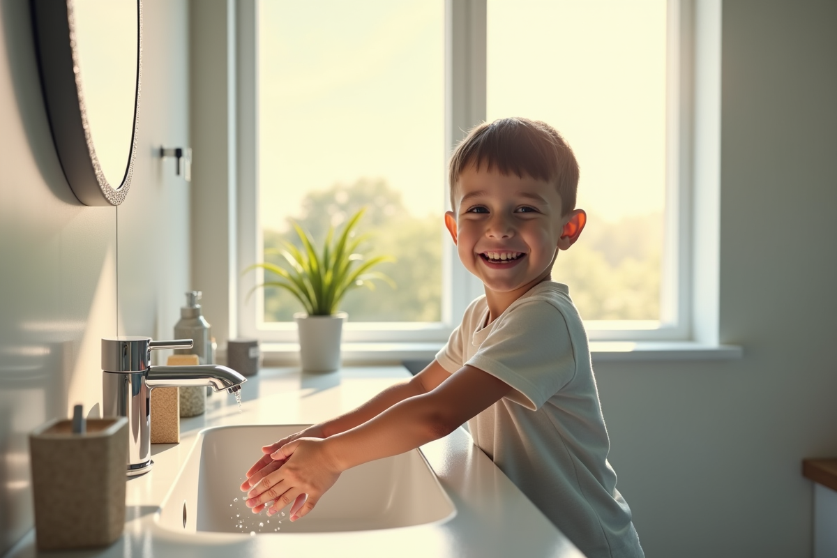 L’apprentissage de l’autonomie chez l’enfant : l’âge idéal pour se laver seul