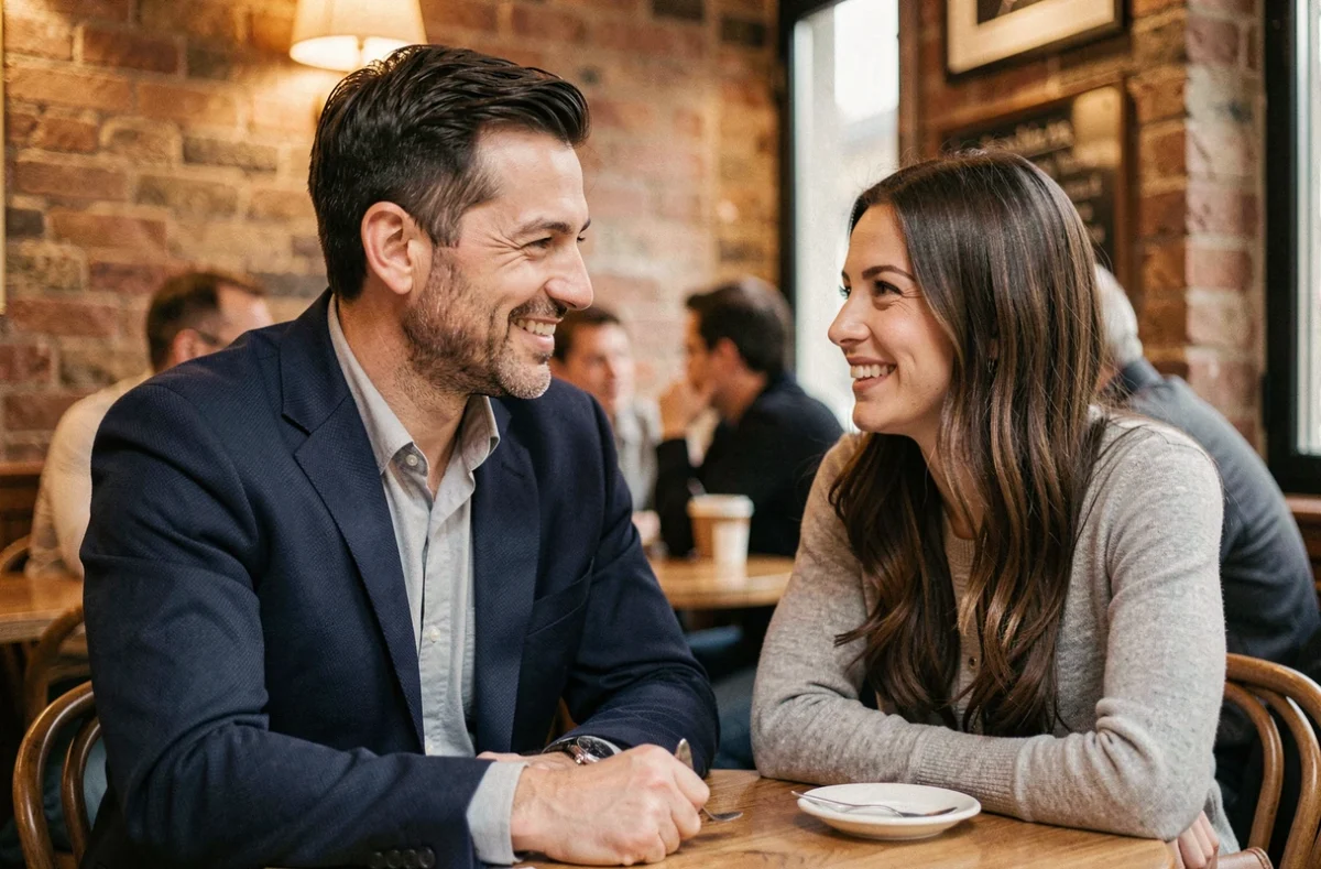 Yoann Riou et sa sœur jumelle partageant un moment complice dans un café parisien